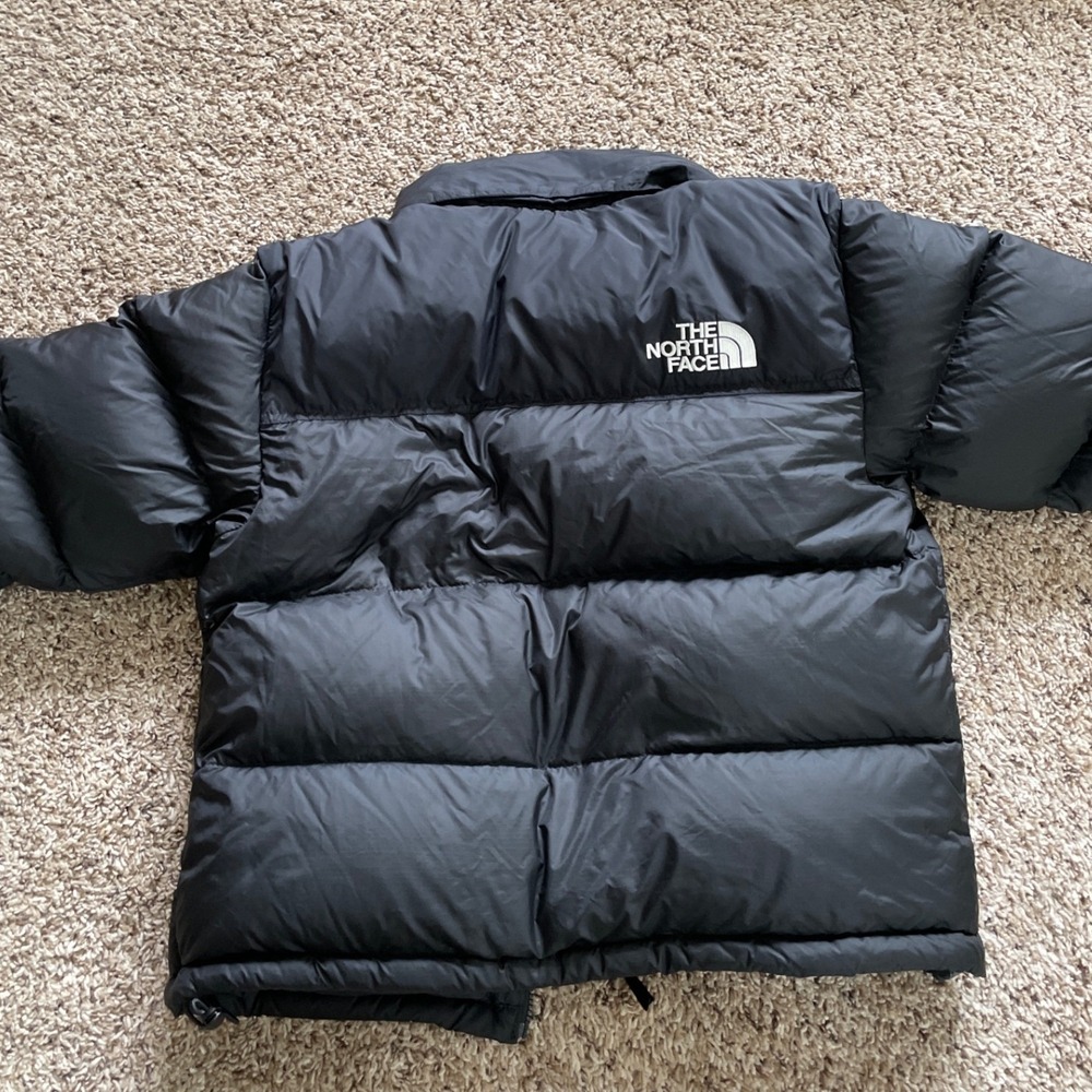 The North Face 700 Womens Black Down Puffer Jacket Ripstop Full Zip Medium M - Picture 12 of 16